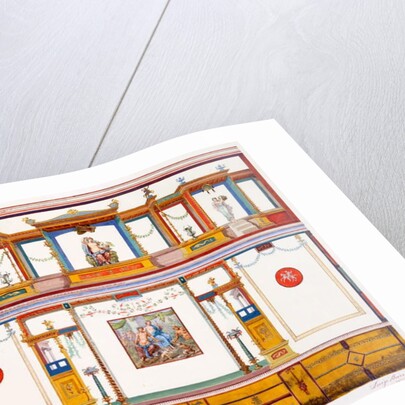 Wall decorations from the House of Aulus Vettius, Pompeii, c.36-39 AD by Luigi Bazzani