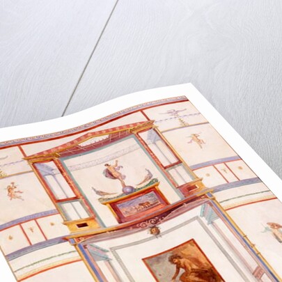 Diptychon with the Giant Polyphemus, wall decoration from the House of Dominus M Lucretius, Pompeii by Edouard Clerievanse