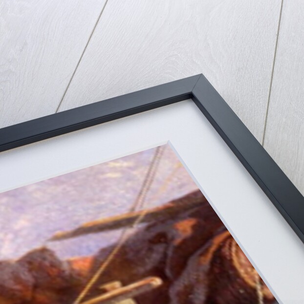 Luggage Boat on Lake Geneva, 1855 by F.L.D. Bocion