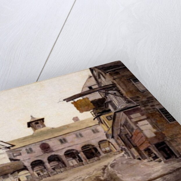 The Market Place, Ross, Hertfordshire, 1803 by Cornelius Varley