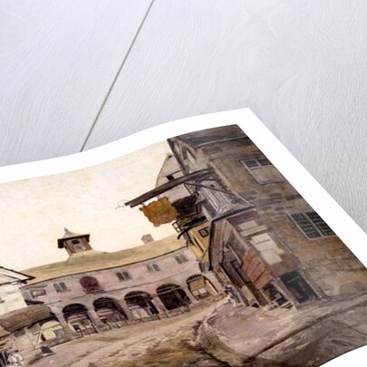 The Market Place, Ross, Hertfordshire, 1803 by Cornelius Varley