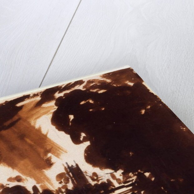 Trees and a stretch of water on the Stour by John Constable