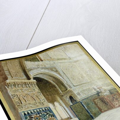 Interior of the Alhambra, Granada by French School