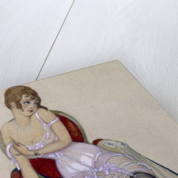 Lady in Underwear, 1917 by Gerda Marie Frederike Wegener
