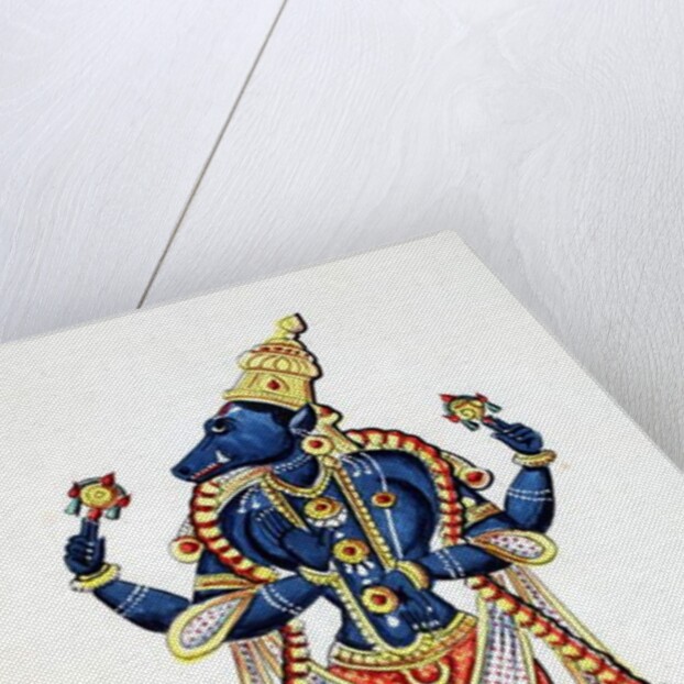 Varaha, boar avatar of Vishnu by Indian School