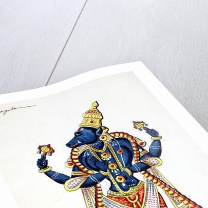 Varaha, boar avatar of Vishnu by Indian School