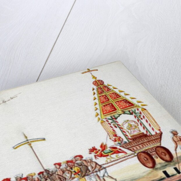 Procession with gods by Indian School