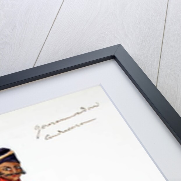 Man with saddle by Indian School