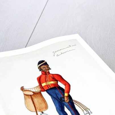 Man with saddle by Indian School