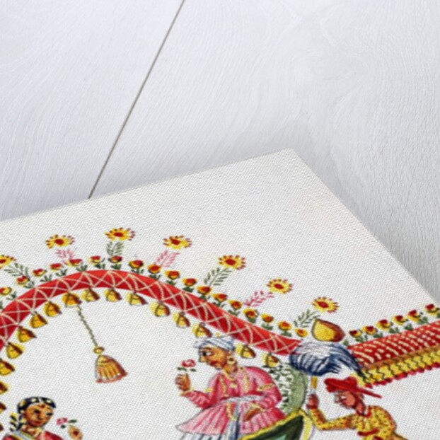 Bride and groom by Indian School