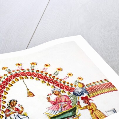 Bride and groom by Indian School