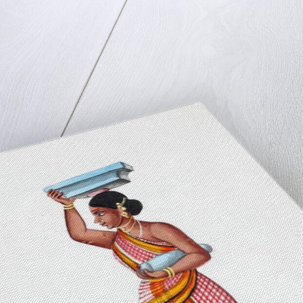 Carrying stone by Indian School