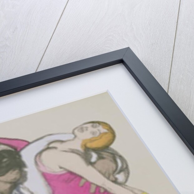 Costume Designs for Pamina and Monostatos in 'The Magic Flute' by Wolfgang Amadeus Mozart 1922 by Leon Bakst