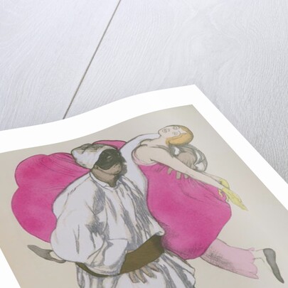 Costume Designs for Pamina and Monostatos in 'The Magic Flute' by Wolfgang Amadeus Mozart 1922 by Leon Bakst