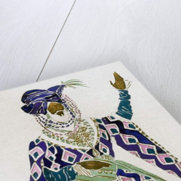 Costume Design for a Sultan by Leon Bakst