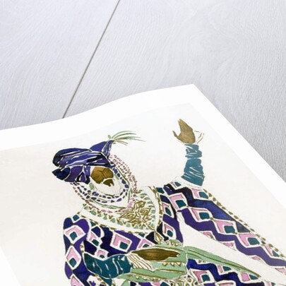 Costume Design for a Sultan by Leon Bakst