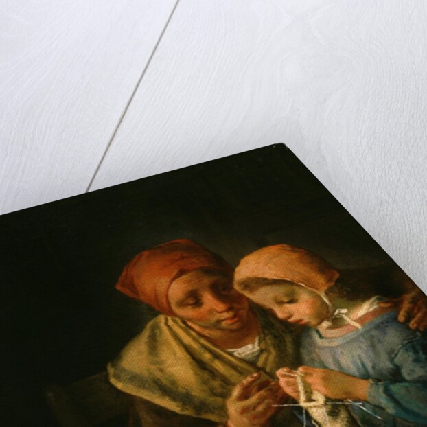 The Knitting Lesson, 1869 by Jean-Francois Millet