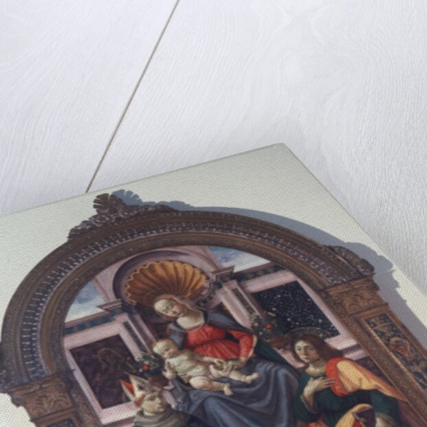 The Madonna and Child with St Louis of Toulouse, John the Evangelist, and Donors, 1486 by Davide Ghirlandaio