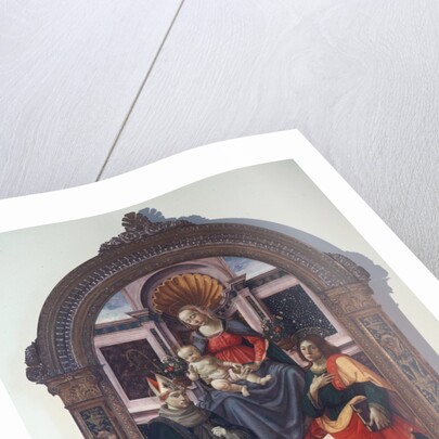 The Madonna and Child with St Louis of Toulouse, John the Evangelist, and Donors, 1486 by Davide Ghirlandaio