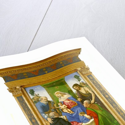Madonna and Child Enthroned with Saints Peter, John the Baptist, Dominic and Nicholas of Bari, c.1481–85 by Piero di Cosimo