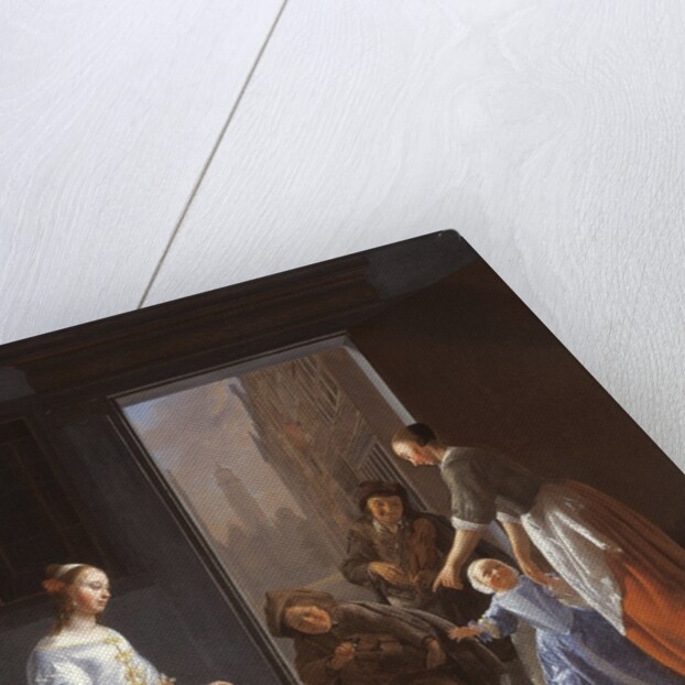 Street Musicians at the Door, 1665 by Jacob Ochtervelt