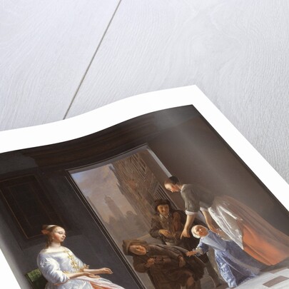 Street Musicians at the Door, 1665 by Jacob Ochtervelt