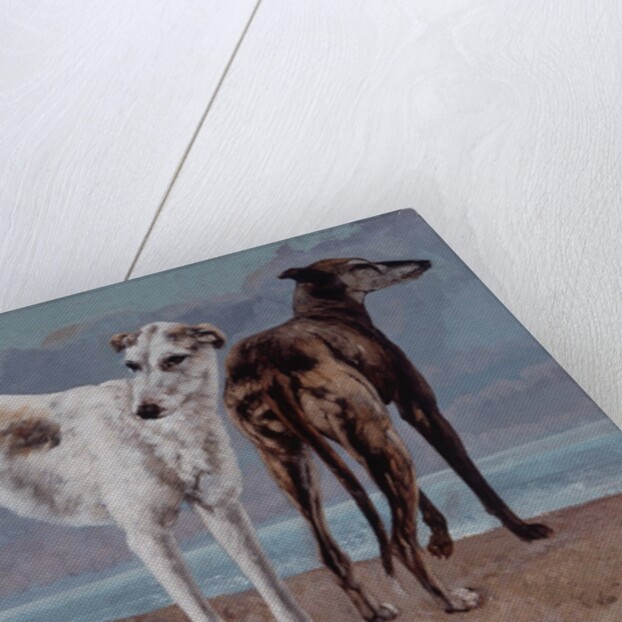 The Greyhounds of the Comte de Choiseul, 1866 by Gustave Courbet