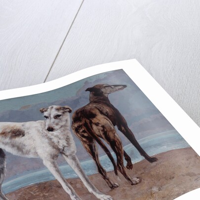 The Greyhounds of the Comte de Choiseul, 1866 by Gustave Courbet