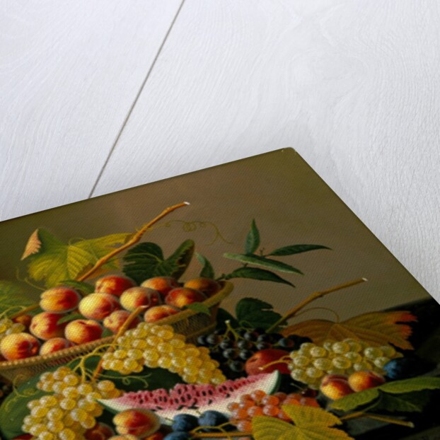 Still Life with a Basket of Fruit, 19th century by Severin Roesen