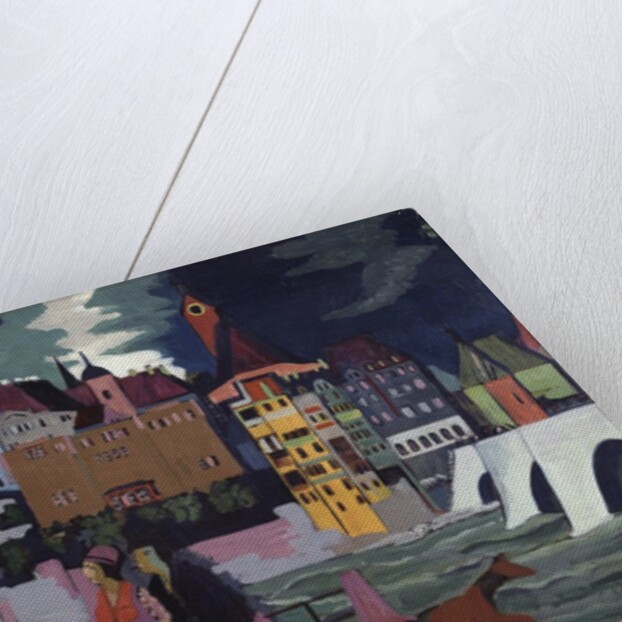 View of Basel and the Rhine, 1927-28 by Ernst Ludwig Kirchner