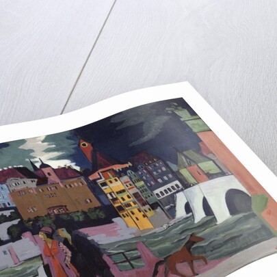 View of Basel and the Rhine, 1927-28 by Ernst Ludwig Kirchner