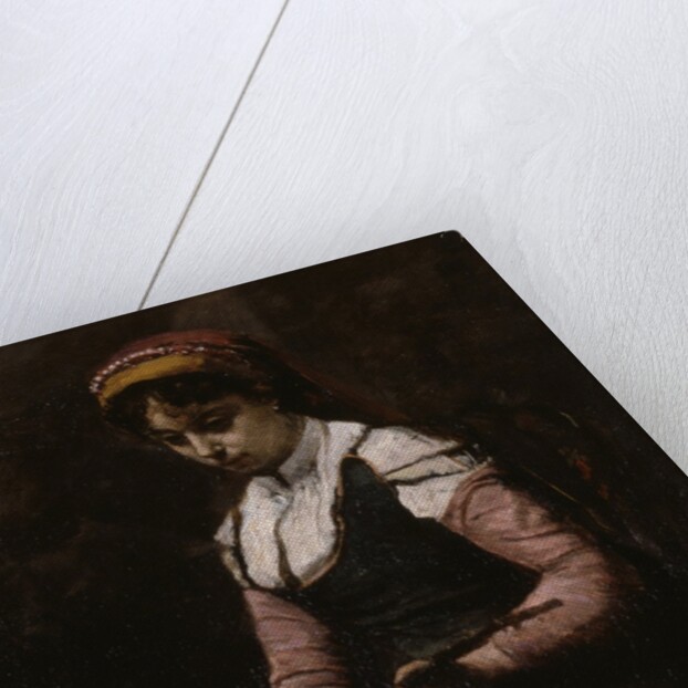 Girl with Mandolin, 1860-65 by Jean Baptiste Camille Corot