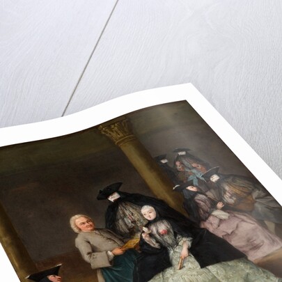 Masked Party in a Courtyard, 1755 by Pietro Longhi