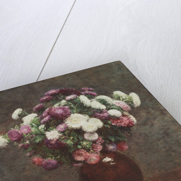 Asters in a Vase, 1875 by Ignace Henri Jean Fantin-Latour