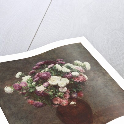 Asters in a Vase, 1875 by Ignace Henri Jean Fantin-Latour