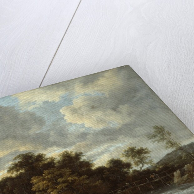 Landscape with Waterfall, c.1665 by Jacob Isaaksz. or Isaacksz. van Ruisdael