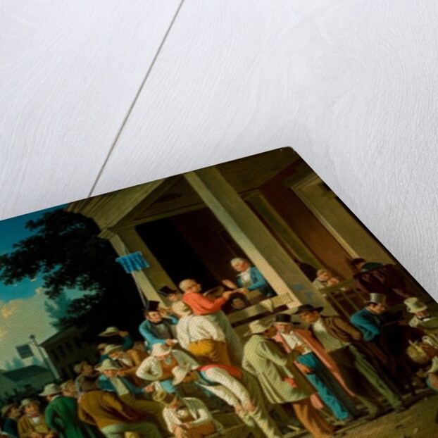 The County Election, 1852 by George Caleb Bingham