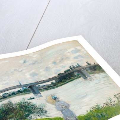 The Promenade with the Railroad Bridge, Argenteuil, 1874 by Claude Monet