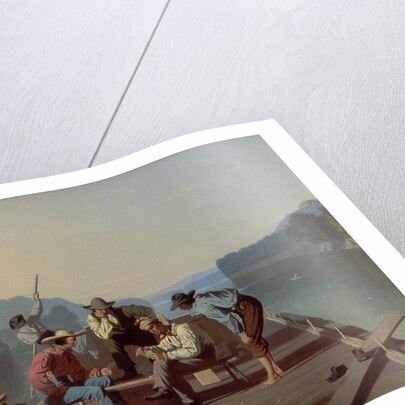 Raftsmen Playing Cards, 1847 by George Caleb Bingham