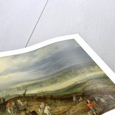 Extensive Landscape With Travellers on a Country Road, c.1608-10 by Jan the Elder Brueghel