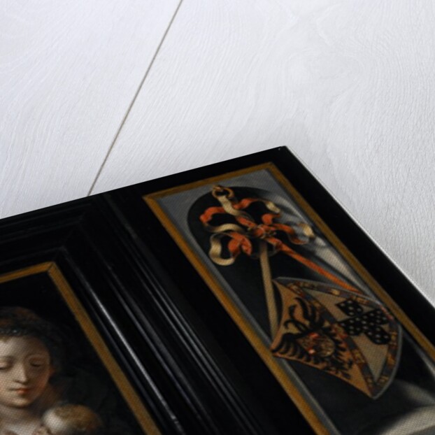 Holy Family with Coats of Arms of Charles V and Isabella of Portugal, 1526–30 by Jan Gossaert