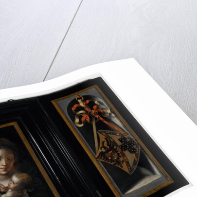 Holy Family with Coats of Arms of Charles V and Isabella of Portugal, 1526–30 by Jan Gossaert