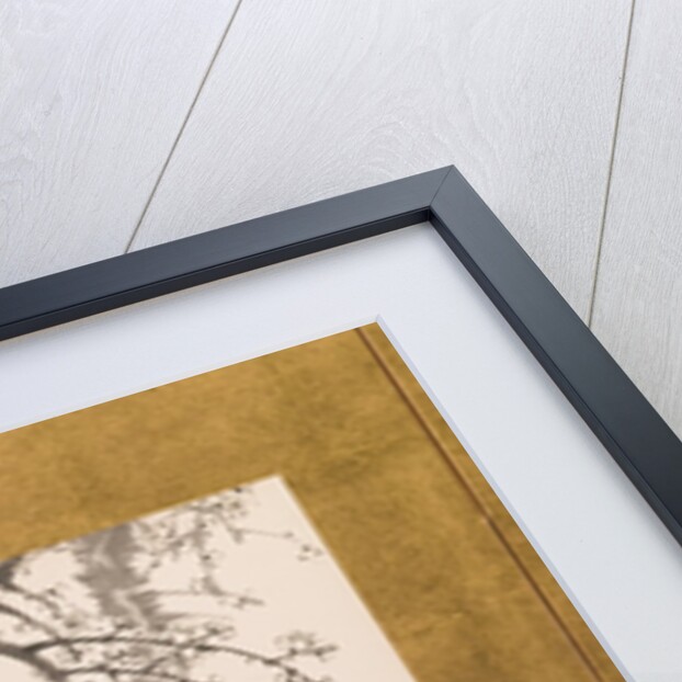 Prunus Blossoms, folding screen, panel 2 of 4, Edo period 1844 by Yamamoto Baiitsu