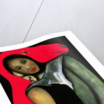 Man/Woman and a Red Horse, 1999 by Stevie Taylor