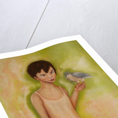 Trust-Girl with a Sparrow Hawk, 2010 by Stevie Taylor