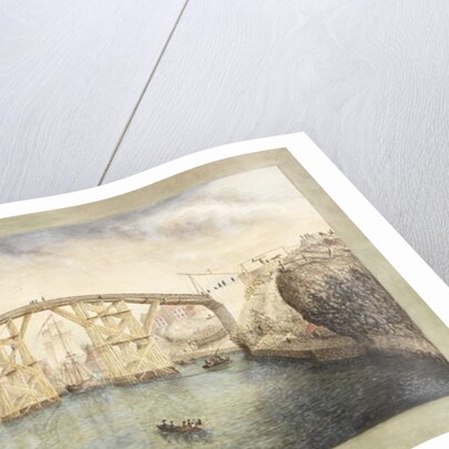 First Sunderland Bridge Under construction by Unknown artist