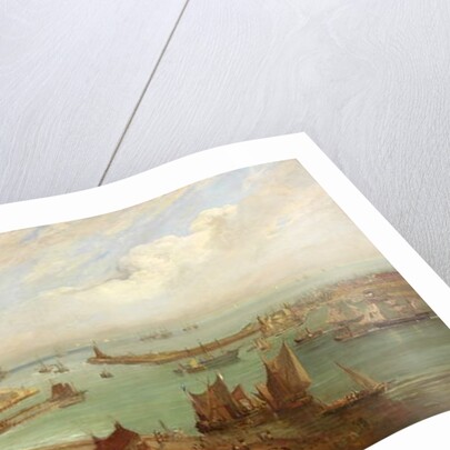 Sunderland Harbour from Roker, c.1850-c.1855 by Edward Hastings