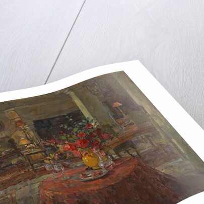 Grand Salon with Red Roses by Susan Ryder