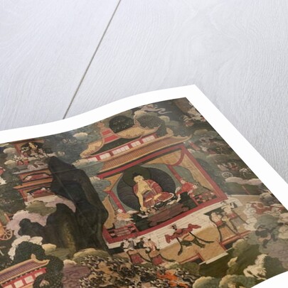 Scenes of the life of the Buddha Shakyamuni by Tibetan School
