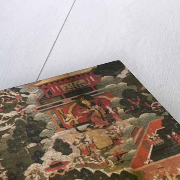 Scenes of the life of the Buddha Shakyamuni. First half of the 17th century. Detrempe on canvas. by Tibetan School